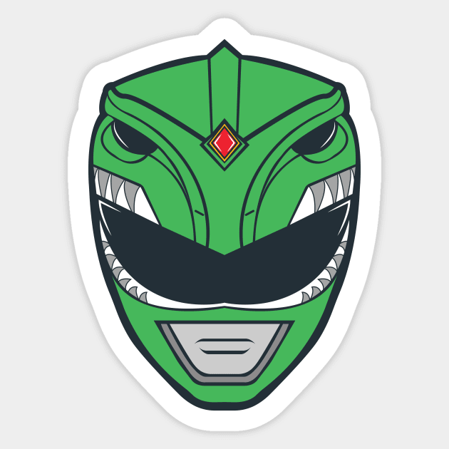 Go Go Green Ranger Sticker by rinimalodesign